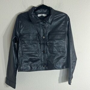 Rebecca Minkoff cropped sparkle Jacket women’s Size M